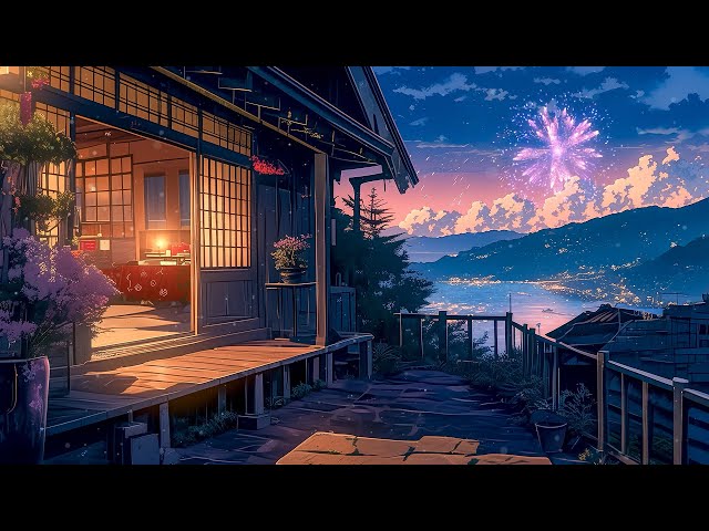 Late Village Night 🎇 Lofi Spring Vibes 🎇 Night Lofi Songs To Make You Calm Down And Feel Peaceful