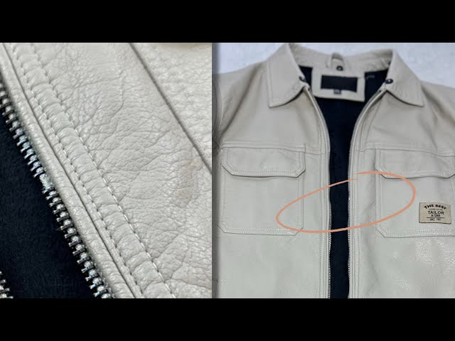 it is possible to restore the broken chain of the leather jacket in its original form