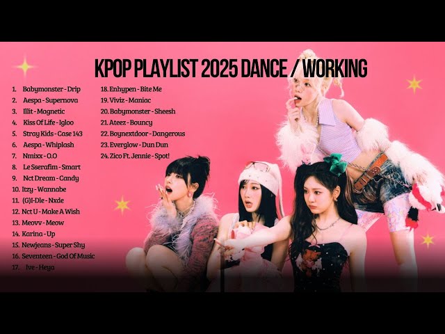 Kpop Playlist 2025, Kpop Playlist for Studying, Working, Dance | KPOP Song 1 Hour