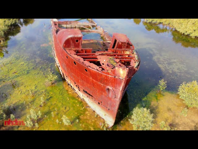 MV Excelsior, Mutton Cove Conservation Reserve, South Australia (DJI Mavic Air 2, 4k 60FPS)