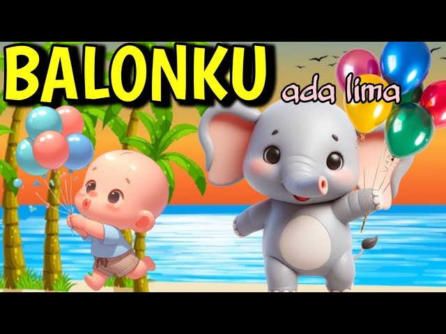 BALONKU//lagu anak anak balita-lagu anak indonesia-cicak di dinding-banakkucing-naik delman//NURKIDS