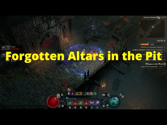 Diablo IV: Forgotten Altars in Pits