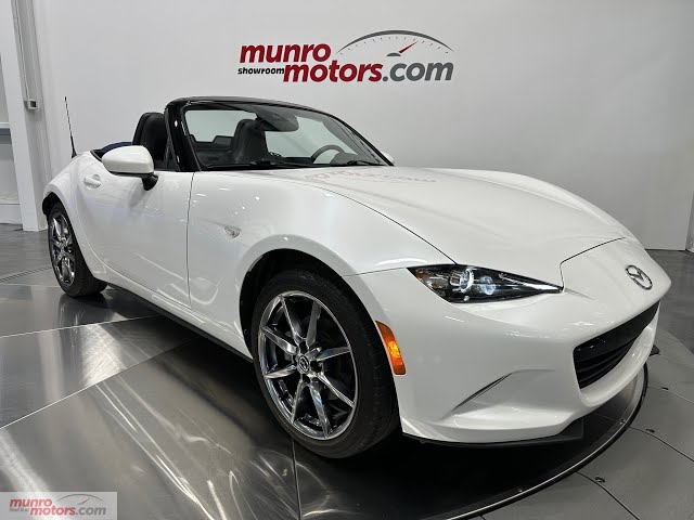 2022 SOLDSOLDSOLD Mazda MX-5 GT Grand Touring Convert Auto Snowflake White Pearl on Black 16400kms!