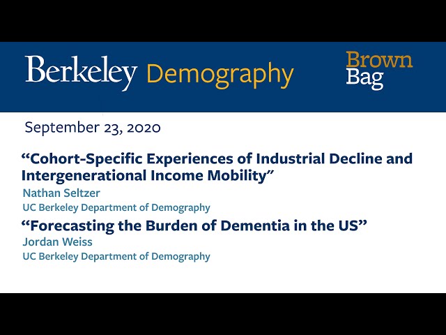 UC Berkeley Demography Brown Bag Talks: Nathan Seltzer and Jordan Weiss