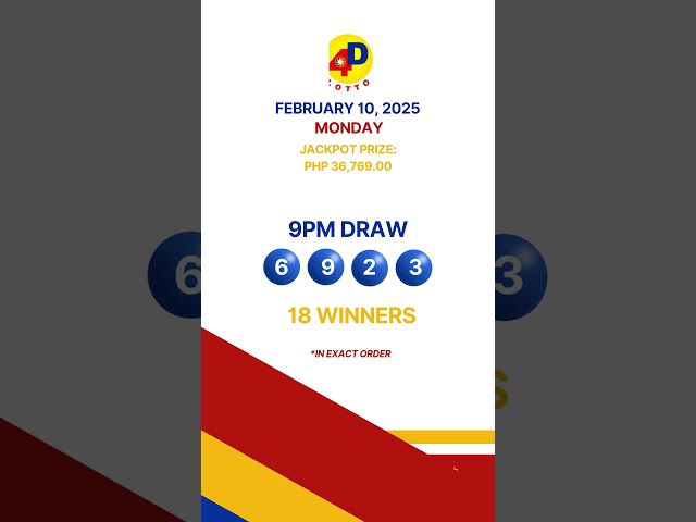 PCSO Lotto Result February 10, 2025 #lottoresulttoday #lottoresult #pcsolottoresults #swertres