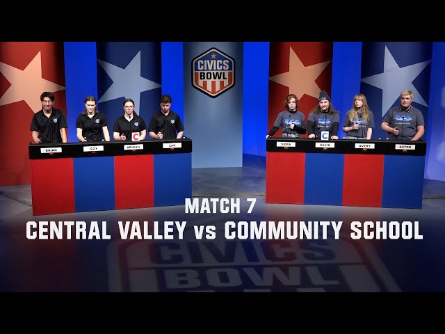 Civics Bowl 2023: Match 7 Central Valley vs The Community School