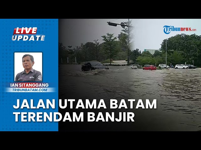 Nekat Terobos Banjir Setinggi 70 Cm, Puluhan Kendaraan Mogok Lintasi Ruas Jalan Kota Batam