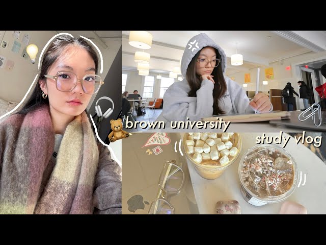 EXTREMELY productive finals week at brown | study vlog