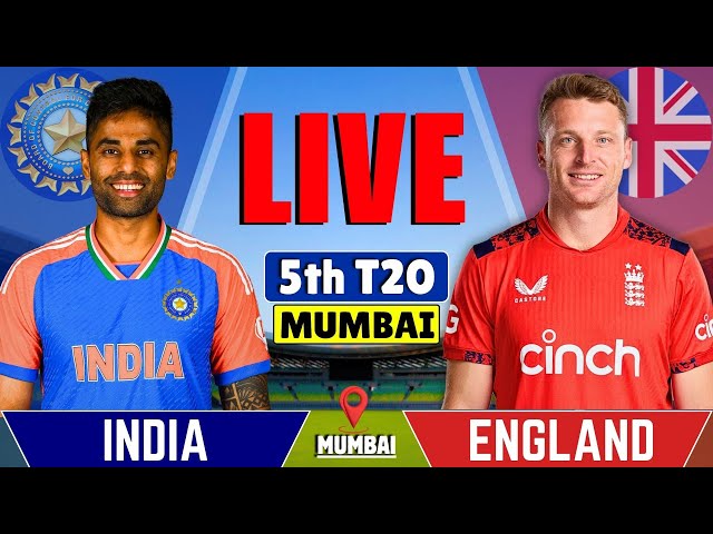 India vs England, 5th T20 Match Live | IND vs ENG Live  | Live Cricket Match Today | IND Batting