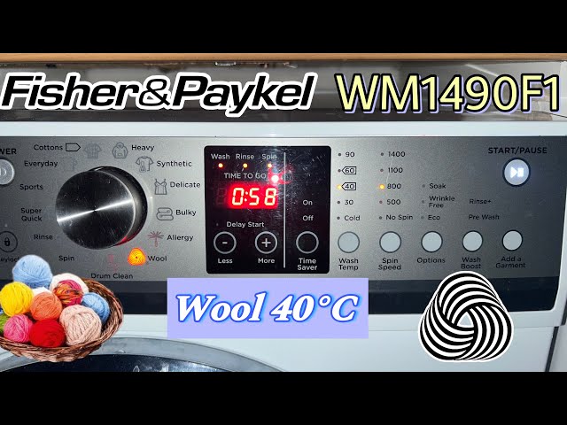 Fisher & Paykel WM1490F1 - Wool 40ºC