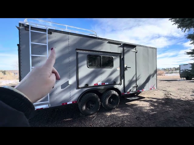 8.5x20 Colorado Off Road Trailer! In the color Matte Gray Blackout!