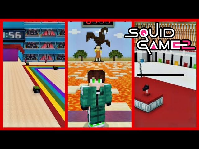 🦑Squid Game 2 Maps in Minecraft PE 1.21+