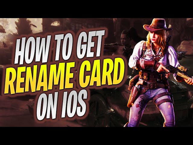 How to Get Rename Card on iOS in Call of Duty Mobile (No COD POINTS)