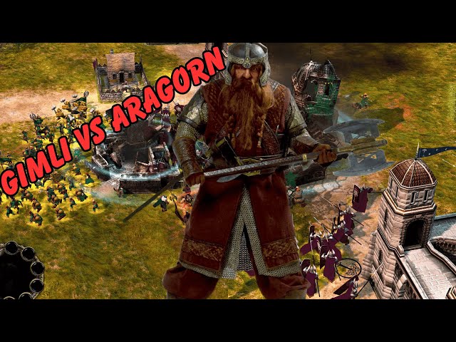 Gimli meets Aragorn! | Dwarves VS Men | BFME2 RotWK