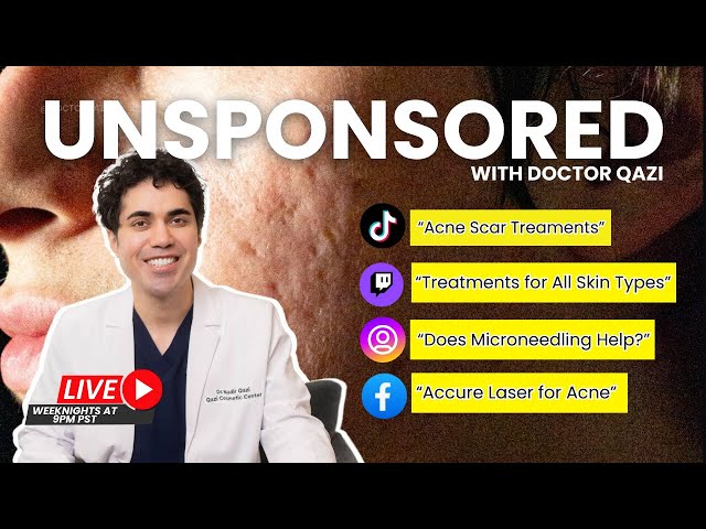 Dr. Qazi discusses How To Treat Scars In All Skin Types | Dr. Qazi Unsponsored Live | 12.18.2024