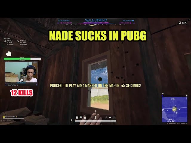 NADE SUCKS || PUBG GAMEPLAY || walnutmind