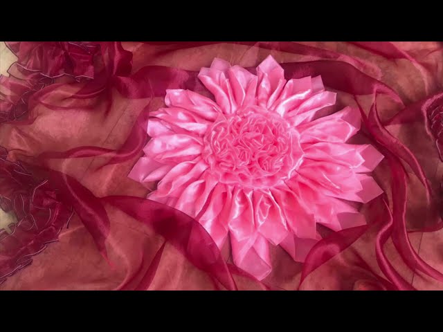 Dupatta Making at Home||How To Make Flower Out of fabric|Easy Flower Making