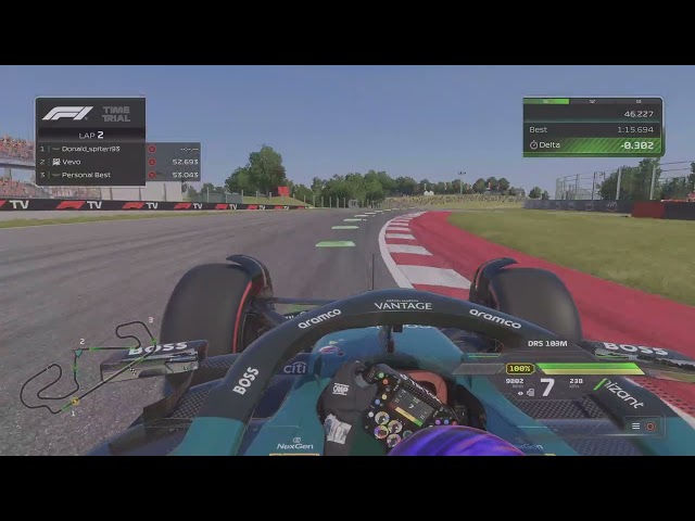 F1 24 Aston Martin spain gran prix time trial ps5 gameplay