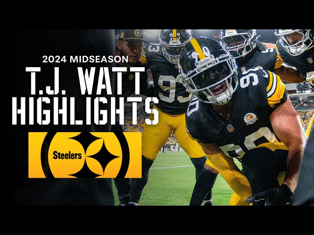 T.J. Watt’s Top Plays at the Bye (via NFL33) | Pittsburgh Steelers