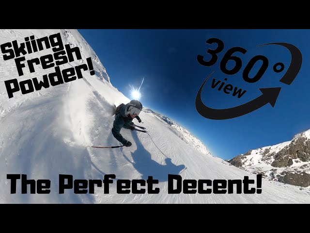 Full 360 view | Incredible Powder skiing | live commentary!