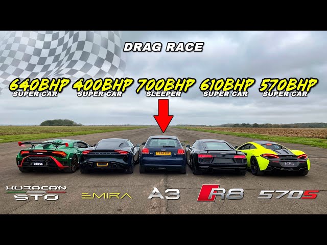 SH*T BOX AUDI A3 SLEEPER vs KILLER SUPERCARS