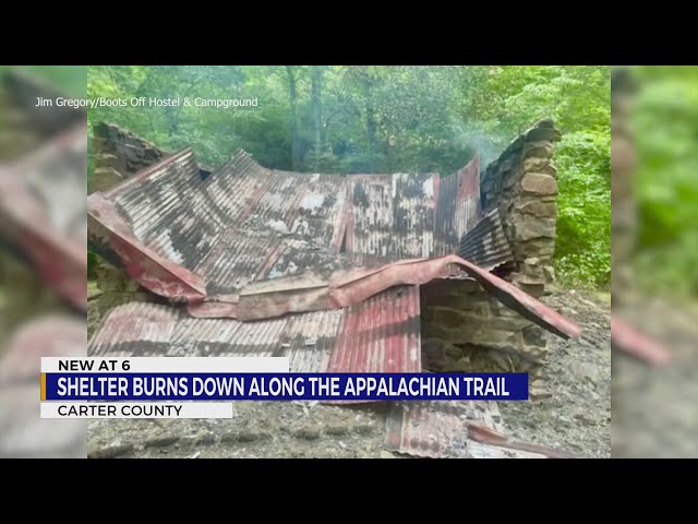 Shelter along Appalachian Trail burns down