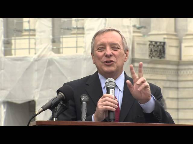 Durbin Speaking at the Rally for Children