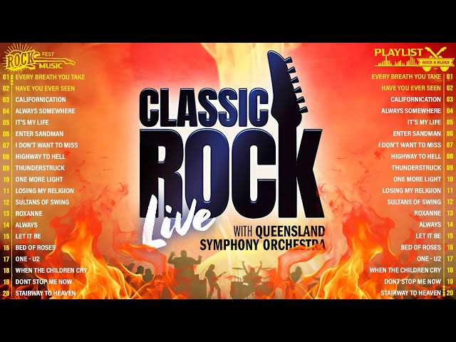 Queen, Bon Jovi, Guns N' Roses, ACDC, Aerosmith 🤘 Classic Rock Songs 70s 80s 90s Full Album