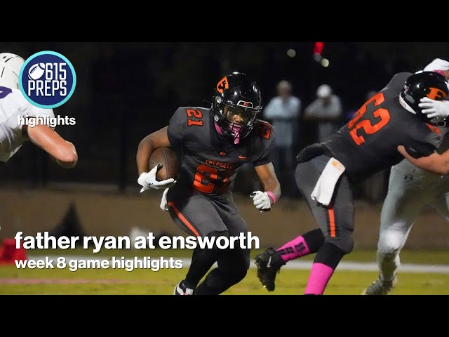 TSSAA Football Highlights: Ensworth 24, Father Ryan 7