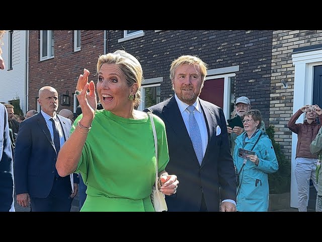 Willem-Alexander en Máxima bezoeken Gelderse Vallei