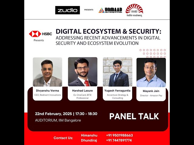 Alumni Panel Discussion on "Digital Ecosystem & Security: Navigating Innovation & Threats"