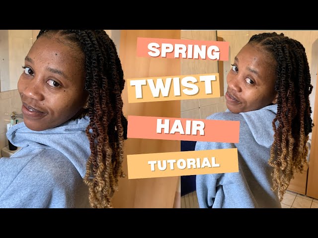 DIY SPRING TWIST HAIR TUTORIAL | EASY PROTECTIVE STYLE FOR NATURAL HAIR | #namibianyoutubers