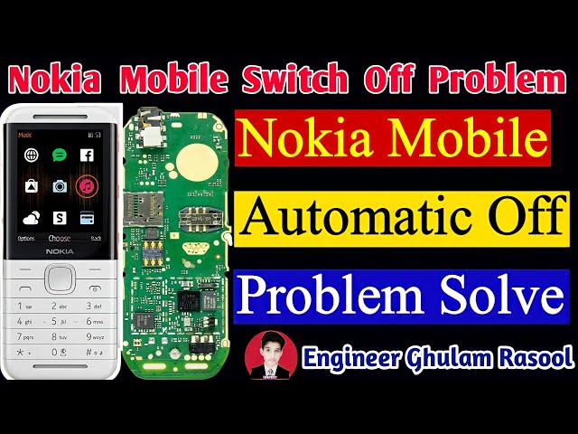 How To Fix Problem Nokia Mobile Automatic Switched Off | Nokia keypad mobile auto switch off problem