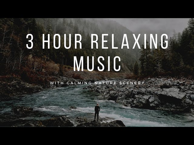 3-HOUR Relaxing Music with Calming Nature Scenes for Meditation, Sleep, Studying, and Yoga