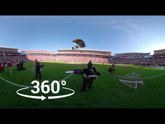 Paratrooper Jump vs MS State 360 | The University of Alabama