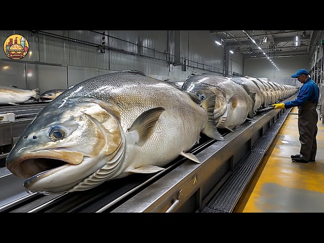 SALMON Farming - Farming And Harvesting Of Salmon - Salmon Processing in Fish Factory