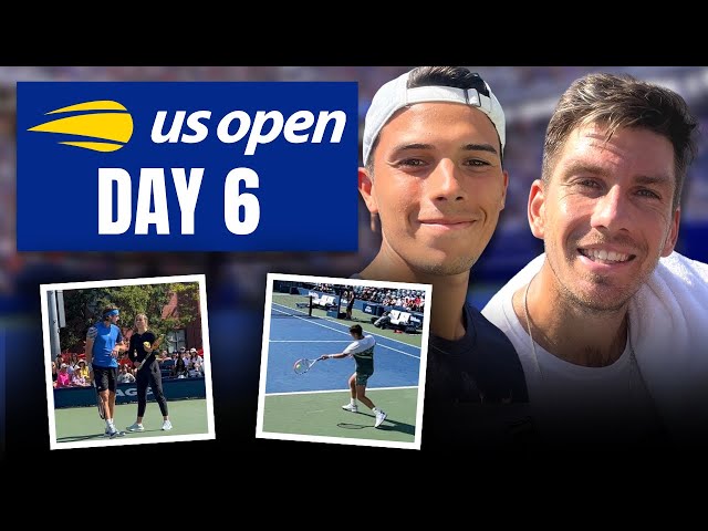 US Open Day 6 Vlog! Ft. Tsitsipas, Norrie, Alcaraz, Sinner, Zverev, Carota Boys & More! 🔥🎾