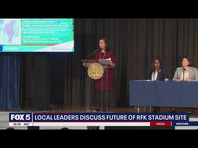 DC Mayor Muriel Bowser discusses RFK Stadium site plans with Ward 7 residents