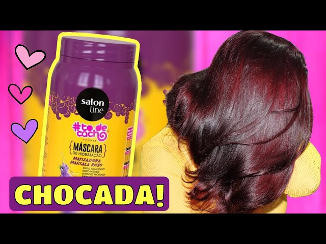 TESTEI! Máscara Matizadora Marsala Roxo da Salon Line / Cabelo Marsala