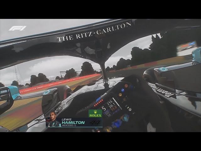 Lewis Hamilton takes his W12 for a RIDE around SPA | HELMET CAM #assettocorsa