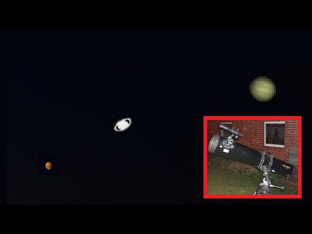 Mars Saturn & Jupiter mit Teleskop beobachten – Planten Parade durch Teleskop sehen