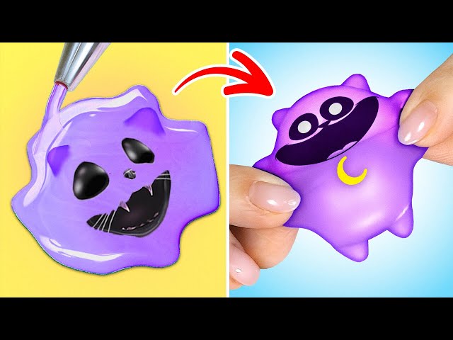 I Made Squishy Cat 🐱🌙 *Best Hacks And Fidgets With Catwoman*