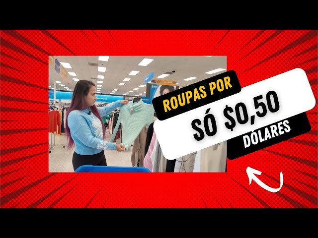 ROUPAS POR APENAS $0,50 NA ROSS EUA! 😱🛍️ ACHADOS INCRÍVEIS E PROMOÇÕES IMPERDÍVEIS!