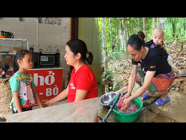 8 year old daughter - finds a job to earn money to help her mother