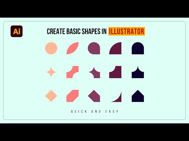 Create Basic Shapes in Adobe Illustrator | Rectangles & Direct Selection Tool