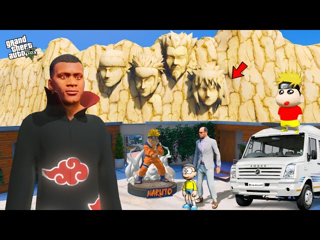 Shinchan & Franklin Going to Naruto Theme Park in Gta 5