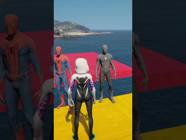 GTA 5 Spiderman Ragdolls | Jumps / Fail #shorts #gta5ragdolls #gta5spiderman