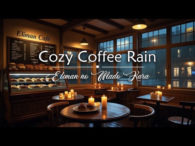 COZY CAFE MUSIC - Romantic Piano & Rainy Ambience for Relaxing