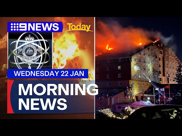 National antisemitic response launched; Deadly ski resort fire in Turkey | 9 News Australia