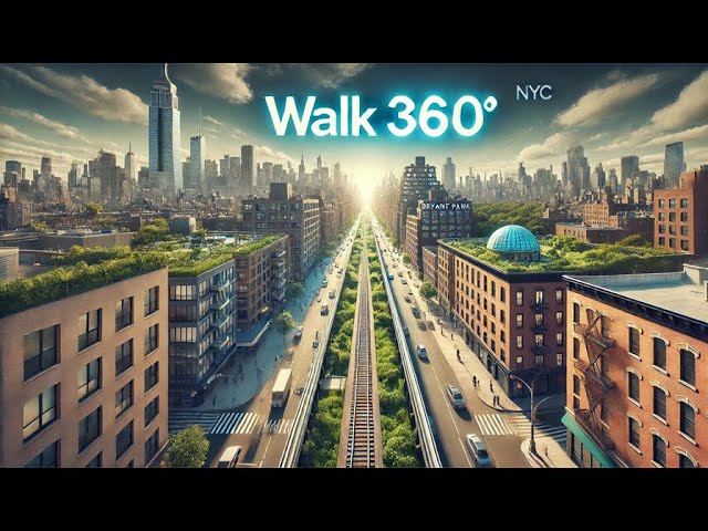 360° Walk from the High Line to Bryant Park | NYC Walking Tour 🚶‍♂️🌆